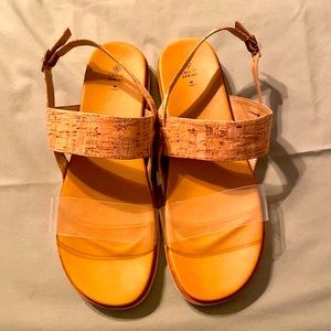 Women’s Cork & Clear Sling Back Sandal